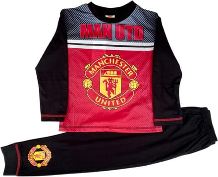 Manchester United Pyjama - Rood met zwart - Man Utd - Maat 104/110