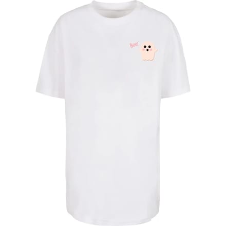 Dames-T-shirt Merchcode Halloween Boo Ghost