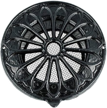 Nostalgisch Ventilatierooster in Antieklook - Aansluitmaat 125 mm - Geschikt voor Buitenwand