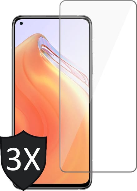 Screenprotector geschikt voor Xiaomi Mi 10T - 3x Glas Screen Protector