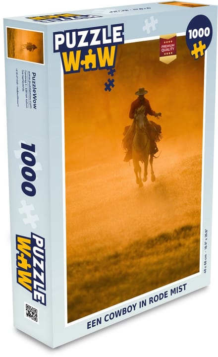 Puzzel Een cowboy in rode mist - Legpuzzel - Puzzel 1000 stukjes volwassenen