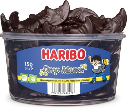 Haribo Drop Manen - drop - 150 stuks silo