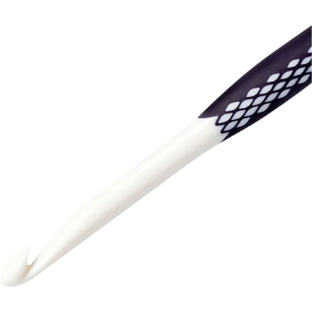 Prym ergonomische kunststof wolhaaknaald, plastic haaknaald 8.0 mm