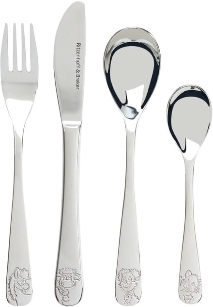 Kinderbesteck Hoftiere Set van 4