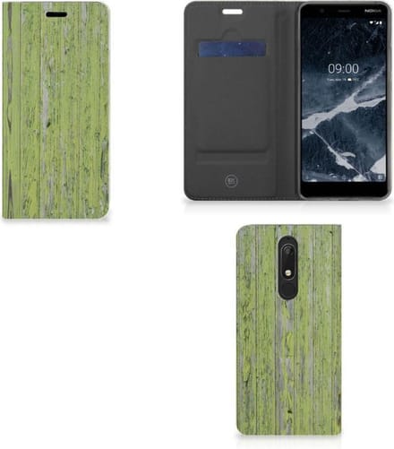 Nokia 5.1 (2018) Book Wallet Case Green Wood