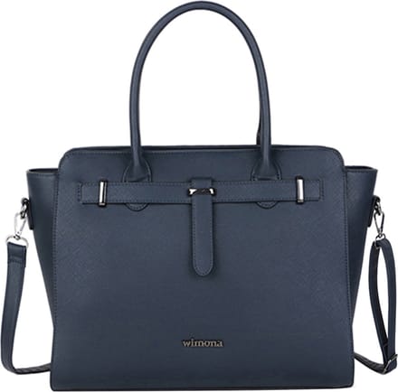 Wimona Laptoptas / Werktas - Dames - 15.6 inch - Logoprint - Sienna - Blauw
