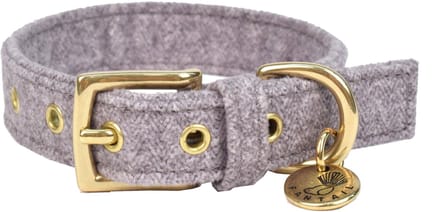 Fantail Halsband Støv Lichtgrijs - Hondenhalsband - 40 cm