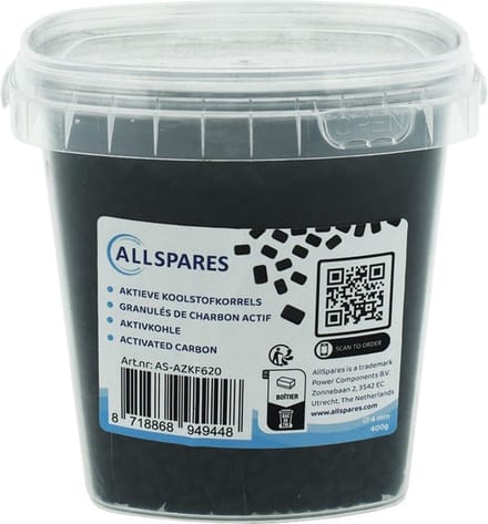 AllSpares Actieve Koolstofkorrels Universeel (500gr)