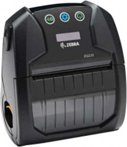 Zebra ZQ220 Plus, 8 dots/mm (203 dpi), CPCL, USB, BT, NFC, zwart