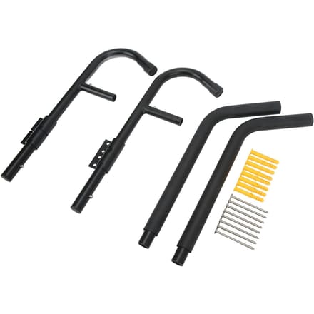 Kajak Opbergrek Opvouwbaar Draaibaar 90 Graden Surfplank Wandmontage Hanger voor Garage Schuur black