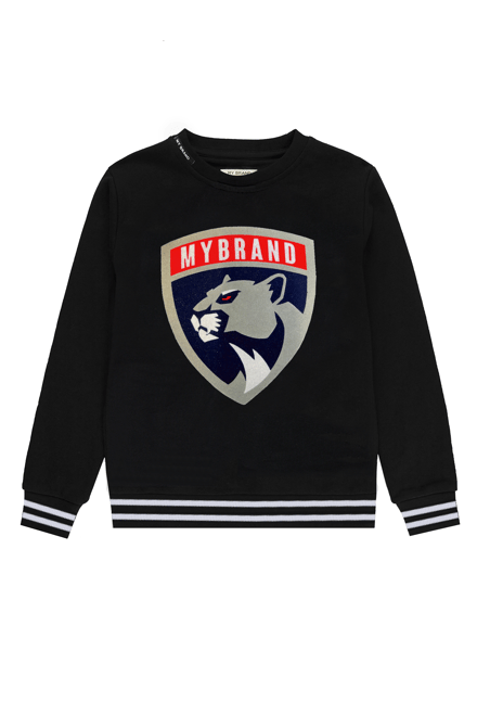 Panther Striped Sweater | BLACK - BLACK / 4