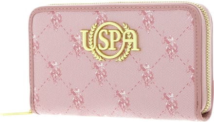 U.S. POLO ASSN. Portemonnee Hampton Zip Wallet Rose Zalmroze
