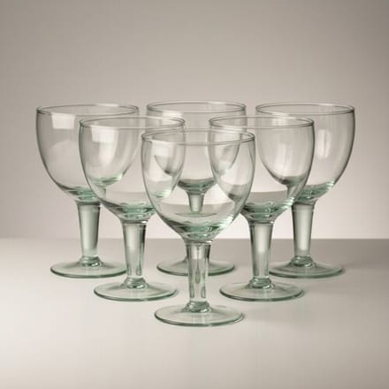 Dexam Set van 6 CellarDine cocktailglazen van gerecycled glas, 600 ml - transparant