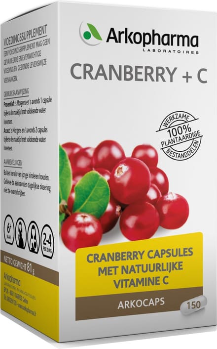 Arkopharma Arkocaps Cranberry - 150 capsules - Voedingssupplement