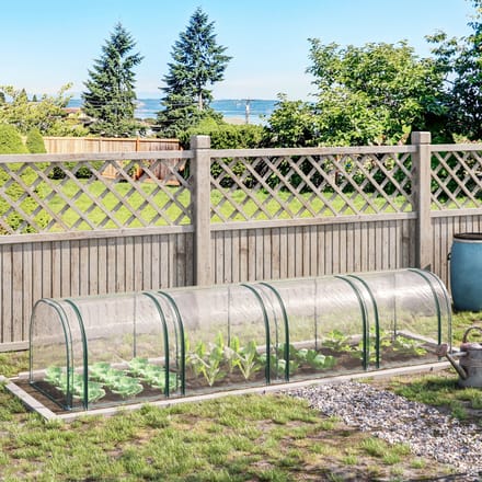 Outsunny Mini-Gewächshaus mit massivem Stahlrahmen, PVC-Kunststoffabdeckung 845-234V03