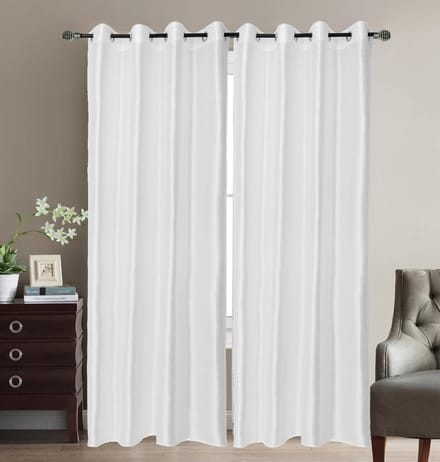 Kant en Klaar Vitrage Gordijn - Met Ringen - 140x240 cm - Wit