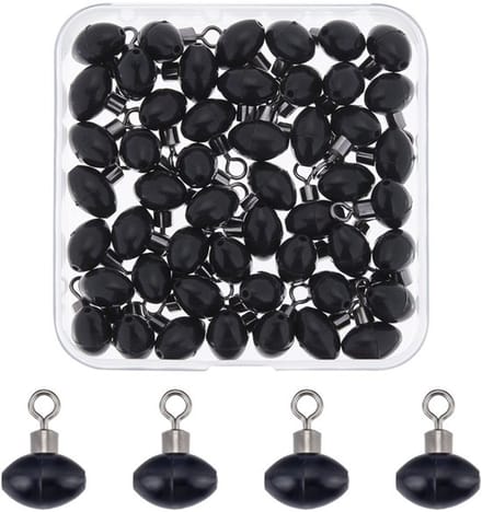 Dailygoody - Vissen Rolling Swivel Slider Kraal - 50 Stuks