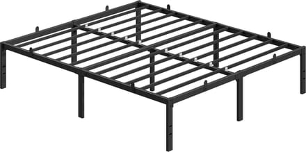 VASAGLE - Bed - Metalen Bed - 160 x 200 cm - Met Opbergruimte Onder Bed