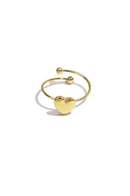 Simple little heart ring - Goudkleur