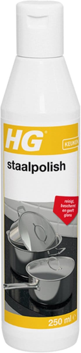 HG staalpolish onderhoudsmiddel voor roestvrijstalen (RVS) - 2 Stuks !