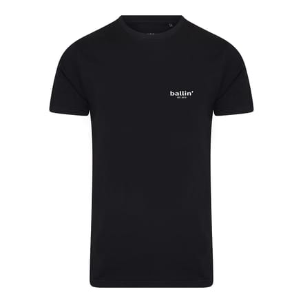 Ballin Est. 2013 - Heren Tee SS Small Logo Shirt - Zwart - Maat M