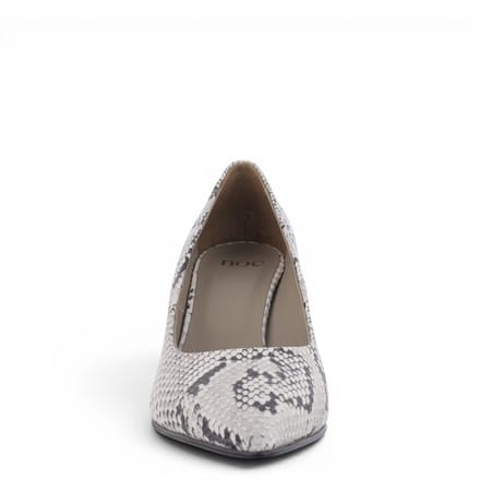 Noë Shoes Nirma Pump White-Black Snake