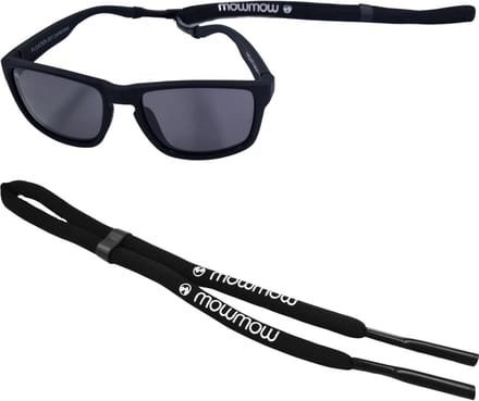 MowMow® Brillenkoord drijvend | Zonnebrillenkoord Sport | Verstelbaar | Zwart