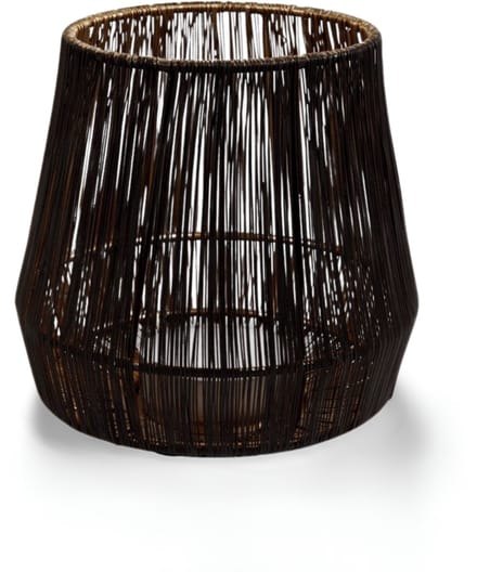 Lantaarn/Windlicht Draad Zwart Goud Ø 15 cm