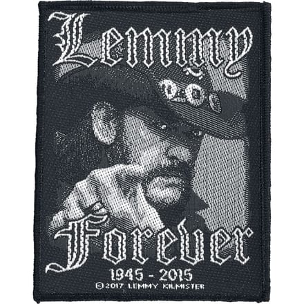Motörhead Patch - Lemmy Kilmister - Forever - voor Geen - zwart-wit