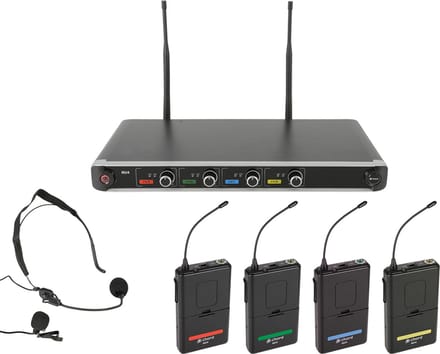 Chord NU4-N draadloos 4 kanaals headset systeem
