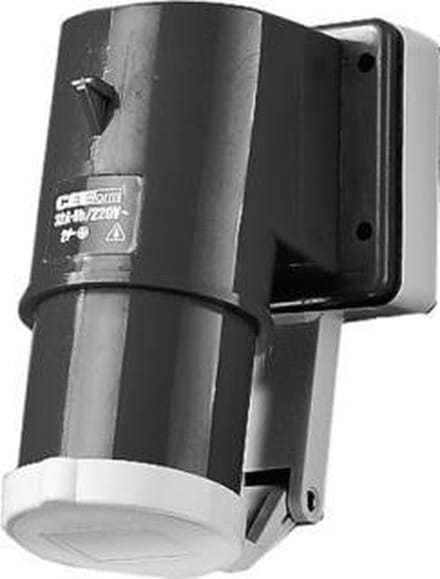 Mennekes Panel mounted inlet 16a5p6h400v ip44