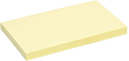 Memoblok quantore 76x127mm geel | 6 stuks