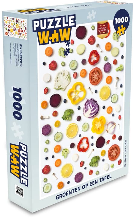 Puzzel Groenten op een tafel - Legpuzzel - Puzzel 1000 stukjes volwassenen