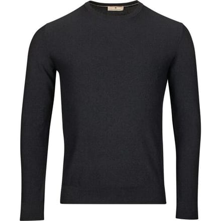 Thomas Maine Trui Crew Neck Piqué Structure Knit Garment Dye Navy / male