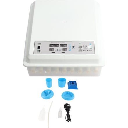 Volautomatische eierbroedmachine Intelligente temperatuurregeling 64 eierbroedmachine voor het uitbroeden van kippen white