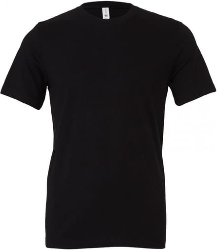 Bella+Canvas Unisex Jersey Short Sleeve Tee CV3001 - Black - M