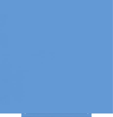 Rocada whiteboard - Skincolour - 100x100cm - blauw gelakt