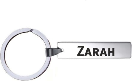 Sleutelhanger Met Naam - Zarah - RVS