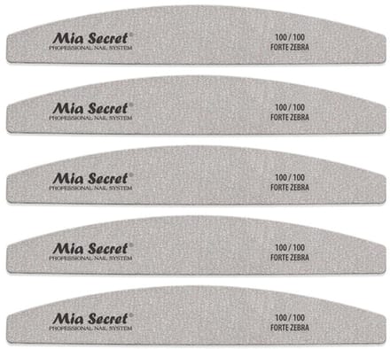 Forte Zebra Halfmoon Nagelvijl 100/100 Roze (5stuks)