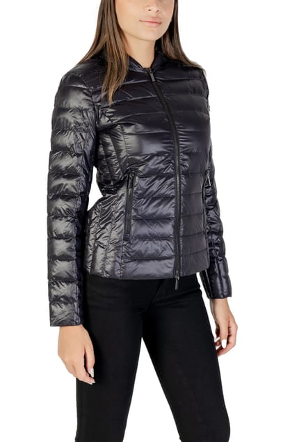 Zip Fastening Blazer with Front Pockets Wo - Black Jackets