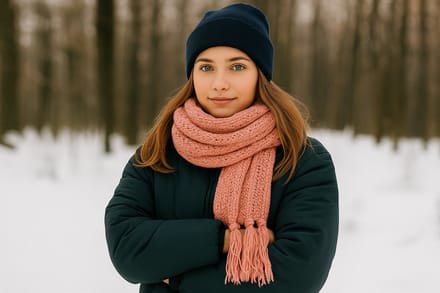 Sjaal - ANNA - Roze - Vrouwen