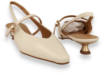 Pedro Miralles Dames Slingback | Off White | Maat: 40