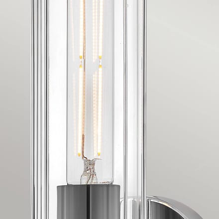 Hinkley LED Wandlamp Masthead | 1X E27 Max 40W | IP44 | Dimbaar | Polished Chrome & Black