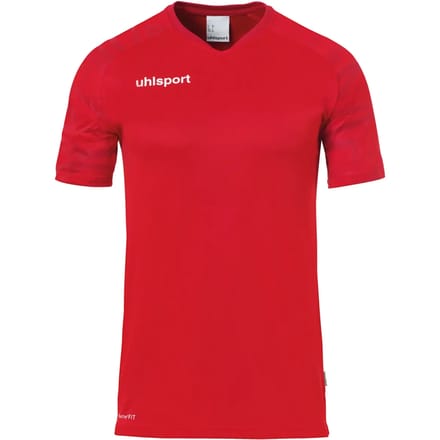 Uhlsport Goal 25 Shirt Korte Mouw Heren - Rood / Wit | Maat: S