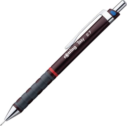 rOtring Tikky-vulpotlood - HB - 0,7 mm - Bourgondroode behuizing