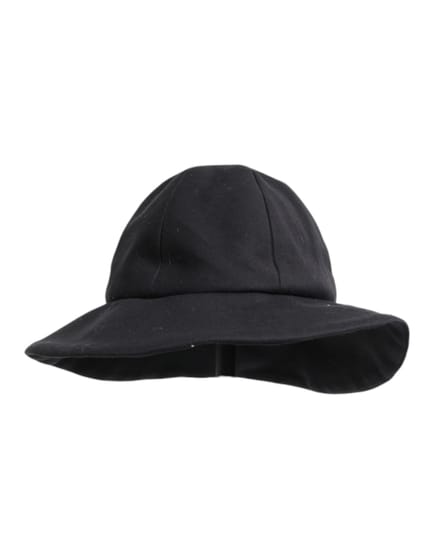 Dolce & Gabbana Zwarte Katoenen Brede Rand Bucket Hat
