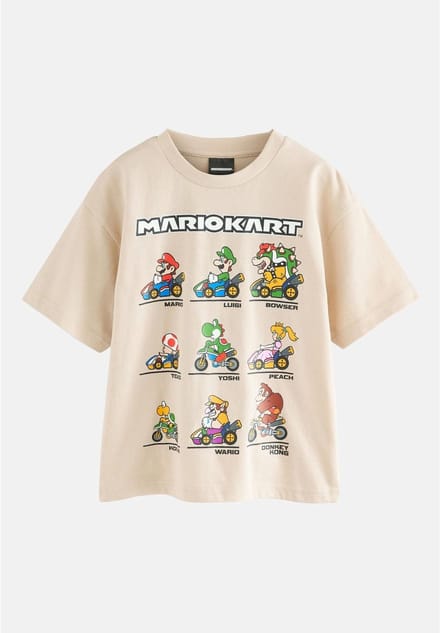 Next - Jongens - Mario Gaming T-shirt - Naturel
