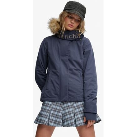 Windbreaker met capuchon van fauxbont dames Superdry Bench