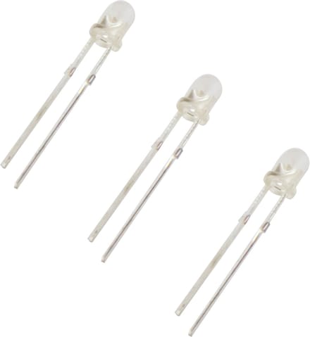 Led assortiment 3 mm. transparant - 400 stuks - 10 kleuren