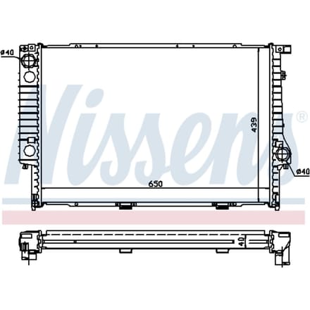 Radiator, motorkoeling NISSENS 60747A